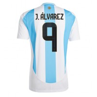 Maglia Calcio Argentina Julian Alvarez #9 Prima Divisa Copa America 2024 Manica Corta